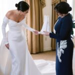 Connar Franklin Instagram - one of the most special gifts i’ve ever received and the most unique keepsake of our wedding day… @cherisefranklin & @samkoma.world had @stonewear_ceramics create a custom ceramic sculpture of my wedding dress. i will keep this forever and i am blown away by the detail of the dress she captured(down to the little buttons). a gift i will never forget, filled with so much emotion. 🥹😍❤️ thank you so much @stonewear_ceramics @samkoma.world @cherisefranklin 🤍