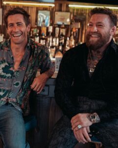 Conor McGregor Instagram - “ROADHOUSE” official trailer out tomorrow. Excited for you all to see it! Director @dougliman’s “greatest movie yet!” Honored to debut alongside such a stellar cast and crew! Thank you all! Here we go! 🏎️💨 @mgmstudios @AmazonStudios @primevideo @properwhiskey @forgedirishstout