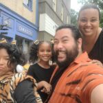 Cooper Andrews Instagram – We came for the candy and swinging apples, but stayed for the petting zoo.

#IFinallyGotToWearSneakersInTheApocalypse