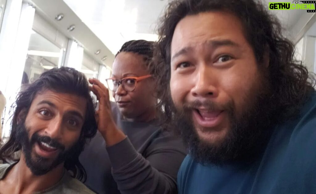 Cooper Andrews Instagram - Game face, GAME FACE!!! @iamtiffony six years in your chair and I don't think there was a single day that we DIDN'T have a laughing fit. Thank you for making sure Jerry's hair didn't end up looking like Friar Tuck (I legit suggested this and she said, "Are you SURE?") 🤣🤣🤣🤣🤣 #FlyingHairDontCare #TheWalkingDead Senoia, Georgia