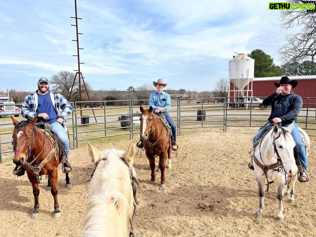 Cord McCoy Instagram - Thanks for letting us borrow your horses Tulsa 🤠 MCCOY RANCH
