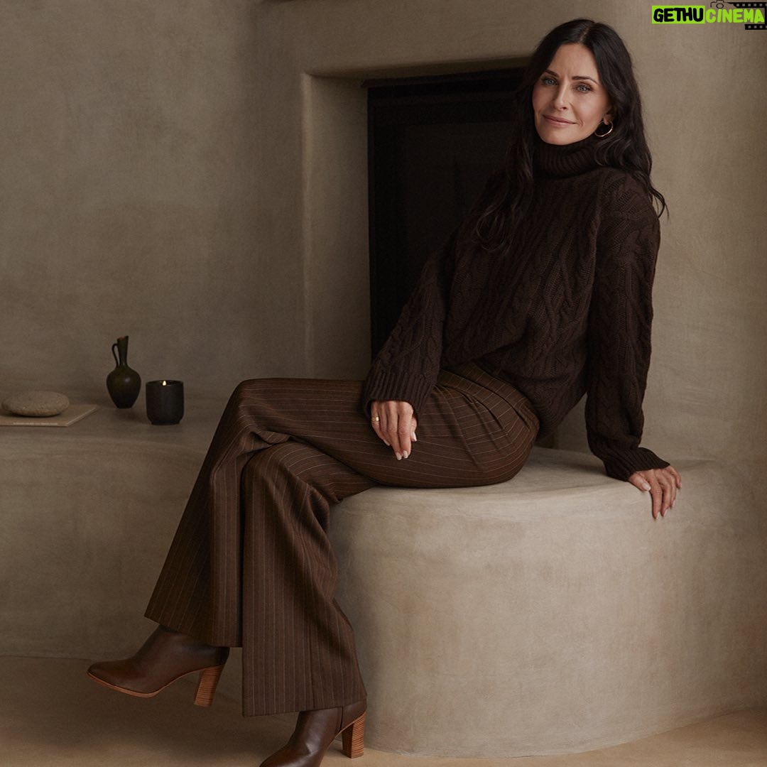 Courteney Cox Instagram - I love the holidays and the scents that remind us of this time of year. I’ve always wanted to create a candle that would capture that warm feeling. Balsam Fireplace is everything I could have dreamt of; evergreen pine, juniper spice and salted amber with the rich warm essence of a crackling fire all wrapped up in a simple but elegant vessel. I’m really excited this is finally out. Thank you to the incredible photographer @rvstapleton and set designer @colinking for their amazing work. And to @Trudiestyler for letting us shoot in her beautifully designed home by @axelvervoordt