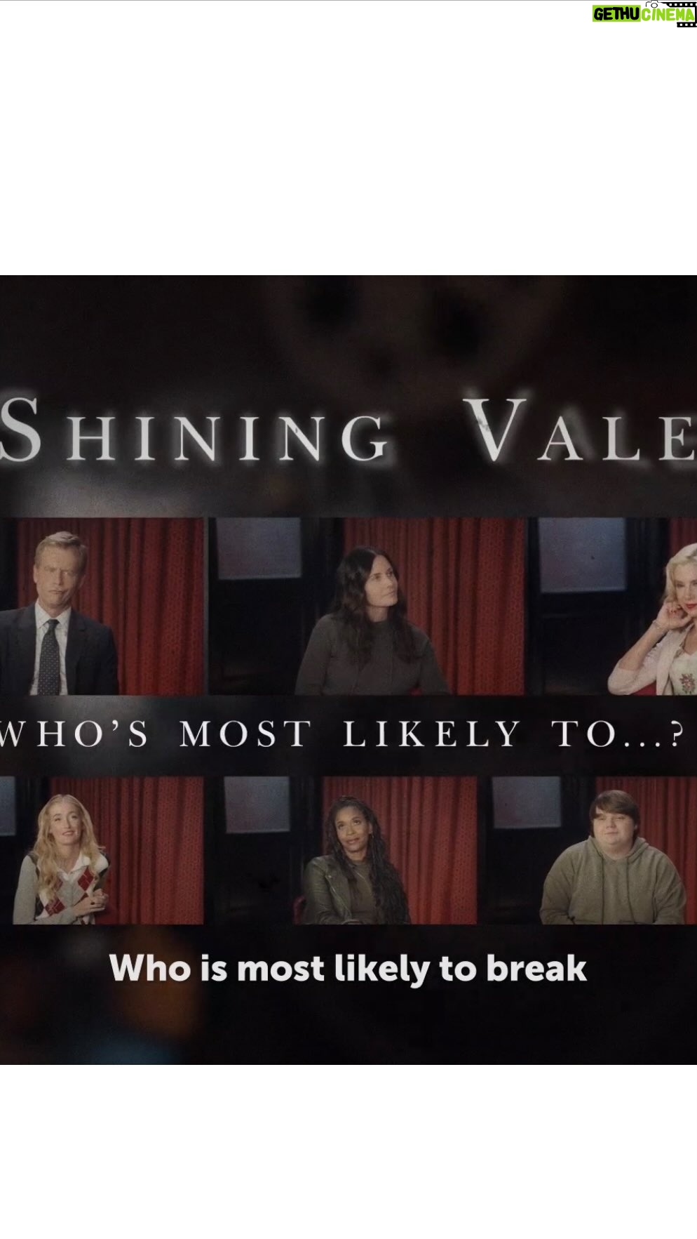 Courteney Cox Instagram - Apparently we all know each other pretty well… @shiningvalestarz @starz @starzplayuk