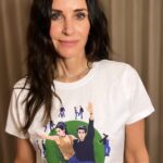 Courteney Cox Instagram – Mom and Dad are gonna be so faced!!
The second drop of the limited edition @friends cast collection is here! Click the link in my bio to purchase and help support @ebmrf, a charity raising funds and awareness for EB, a rare and debilitating genetic skin disorder.
