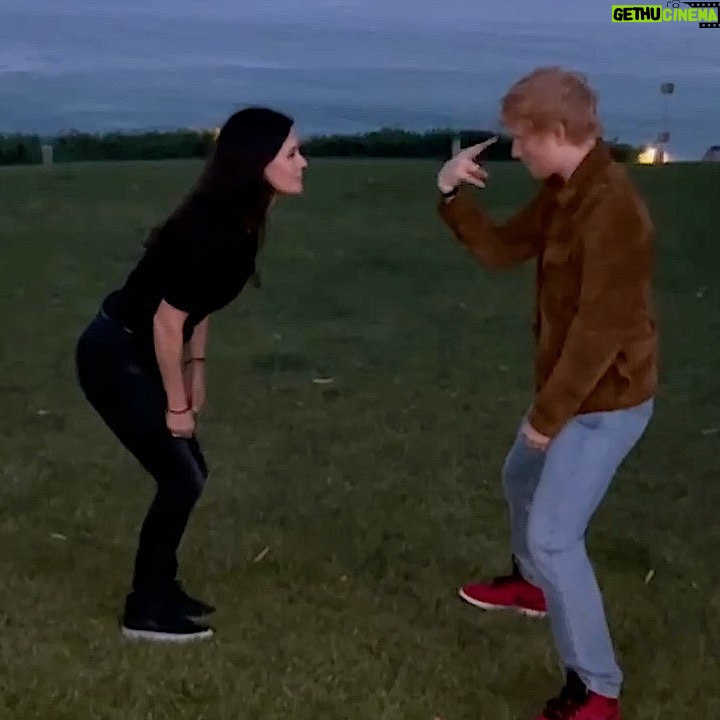 Courteney Cox Instagram - Just some routine dancing with a friend… @teddysphotos #ReRoutine