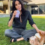 Courteney Cox Instagram - Happy f**king Birthday Grimace! #grimace #grimaceshake