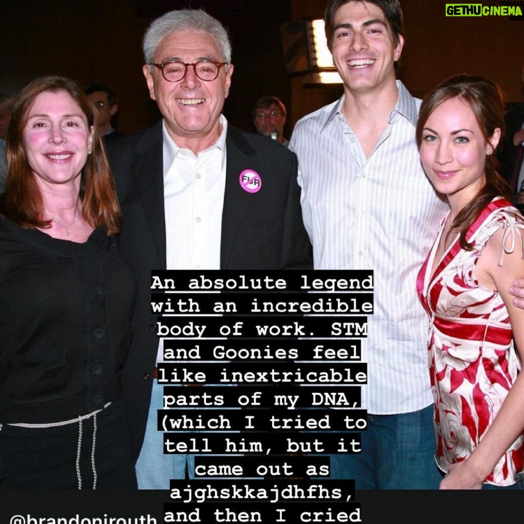 Courtney Ford Instagram - So I’ll just say thank you. Thank you for the adventures. The friends. The escape. Thank you for showing that a group of weirdo kids could beat the bullies and save the day. And of course, equally if not more so, thank you for making us all believe a man could fly. RIP Richard Donner💔