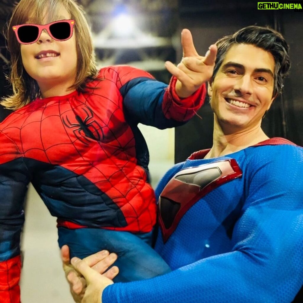 Courtney Ford Instagram - The man, the myth, the Legend. #HappyFathersDay from Spider-Man and me😎 Thank you for our family @brandonjrouth ❤️