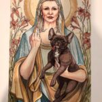 Courtney Ford Instagram - “Blessed Rebel Queen Carrie Fisher” archival giclée art print 12"x16" by @lindsayvanekart I love her✨