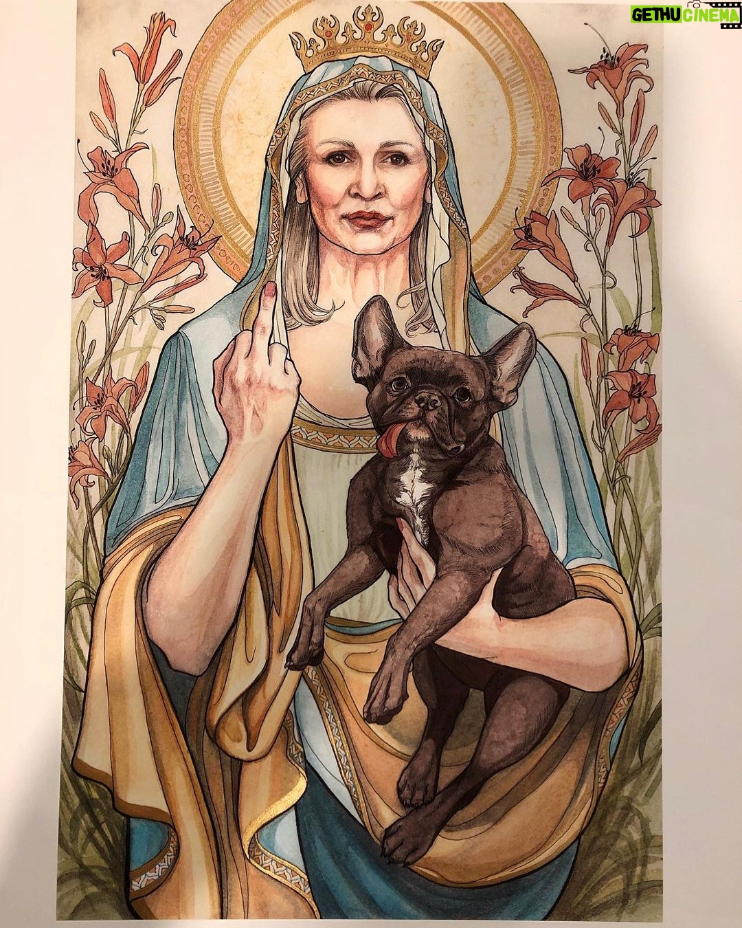 Courtney Ford - 18.1K Likes - “Blessed Rebel Queen Carrie Fisher” archival giclée art print 12"x16" by @lindsayvanekart
I love her✨