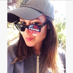 Courtney Ford Instagram - 4 more days! Don’t risk mailing a ballot that won’t arrive in time. Drop it off at a polling location or your county clerk’s office, or, you can do what we did and go to Vote.org to look up your nearest official drop box location. Done and done! ✅ 
#Voted #Vote
