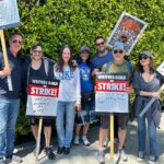 Courtney Ford Instagram - #Revengers assemble! Thank you @karterhol for organizing a mini reunion yesterday, and for being an awesome strike captain. PEOPLE! 🗣️Writers create the stories that you love to binge. Corporations are making billions off the backs of creatives while paying them less and less. WGA deserves a fair contract. Repost via @karterhol Actors and writers coming together to demand a fair contract - while also having a mini #revenge reunion on the picket line. @tim_dekay @i_am_officially_nick_wechsler #madeleinestowe @gossgirl @foejazzio @karterhol @courtneyfordhere #wgastrong #wgastrike #sagaftra Paramount Pictures Studios, Hollywood