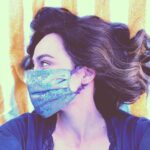 Courtney Ford Instagram - Thankful for this handmade mask by Mama Winchester herself, @samsmithgrams💖 Do I wear it to protect myself and others? Yes. Does it encourage mosquitoes to socially distance? Absolutely not. 😩 🦟