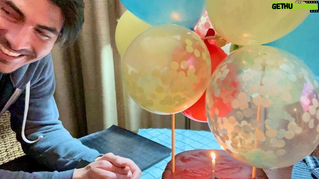 Courtney Ford Instagram - Pandemic Birthday #2: Vancouver Edition ☔ 🎂 We bring the party wherever we go! Happy birthday @brandonjrouth 🥳