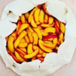 Courtney Ford Instagram - Taking a breath. Put me next to a 2lb bag of nectarines on a rainy day, and what do you get? Gluten free cardamom spiced nectarine galette. Yes.👩🏻‍🍳