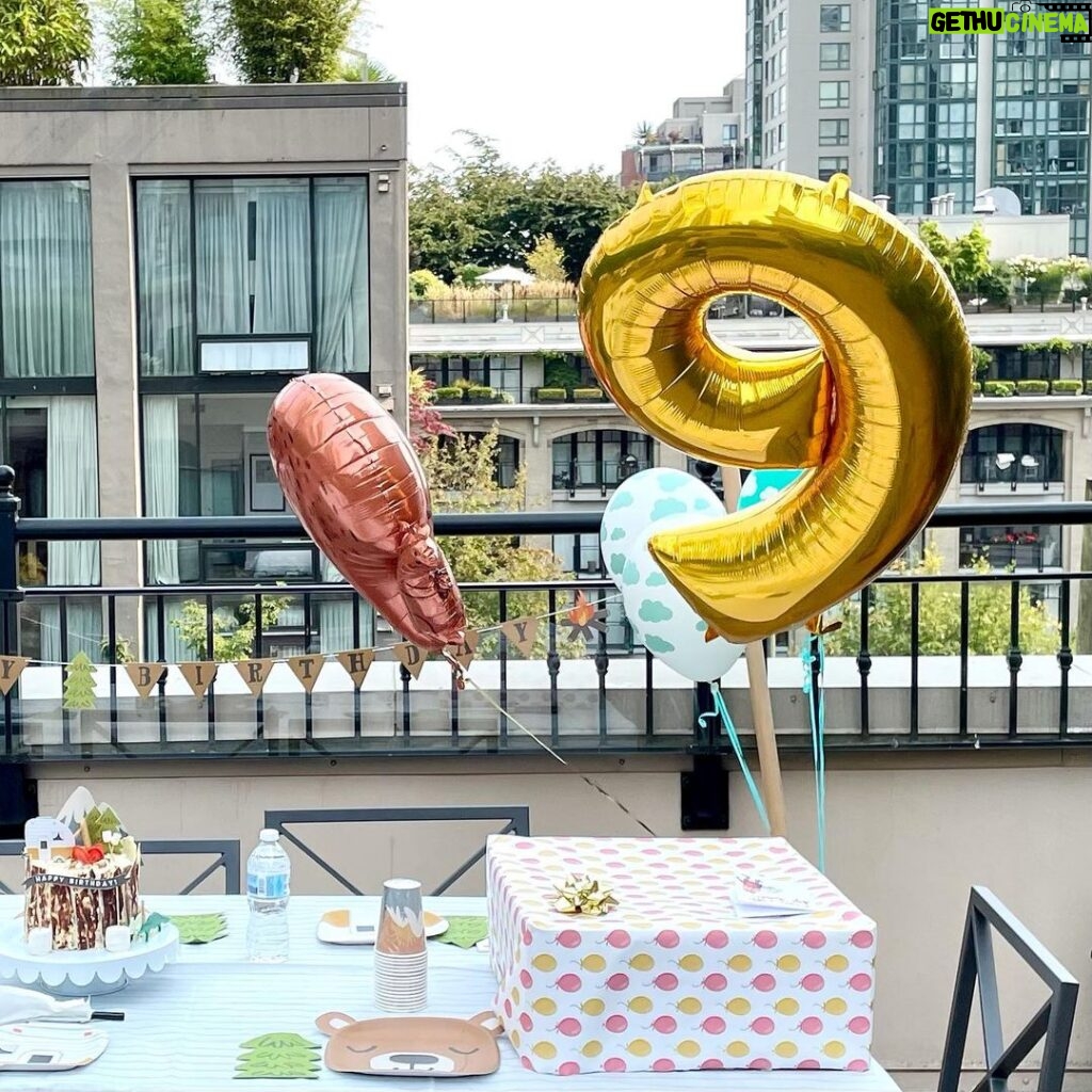 Courtney Ford Instagram - Leo turned 9 this week🧡 Pandemic birthday #2, but so much better than the last. So incredibly grateful for our vaxxed Vancouver pod. If you need me, I’ll be over here having a lot of feelings.