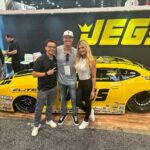 Courtney Hansen Instagram - Thankful for the ongoing partnership with @castrolusa, a brand I really stand behind. - The last day of @semashow was all about high performance companies I love, time with industry friends, & I swapped 4-inch heels for sneakers.💥