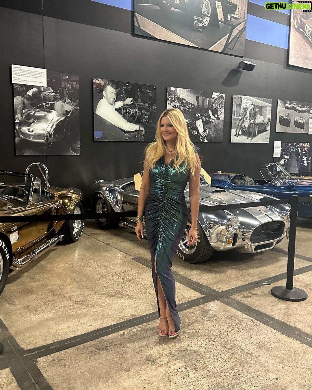 Courtney Hansen Instagram - Was an honor to host the Automotive Lift Institute party last night at the Shelby Heritage Center. These cars are some of the most gorgeous works of art ever built & such a special part of American history. Thank you, Jay Leno for the sweet shoutout. π