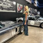 Courtney Hansen Instagram - Was an honor to host the Automotive Lift Institute party last night at the Shelby Heritage Center. These cars are some of the most gorgeous works of art ever built & such a special part of American history. Thank you, Jay Leno for the sweet shoutout. 💙