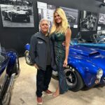 Courtney Hansen Instagram - Was an honor to host the Automotive Lift Institute party last night at the Shelby Heritage Center. These cars are some of the most gorgeous works of art ever built & such a special part of American history. Thank you, Jay Leno for the sweet shoutout. 💙