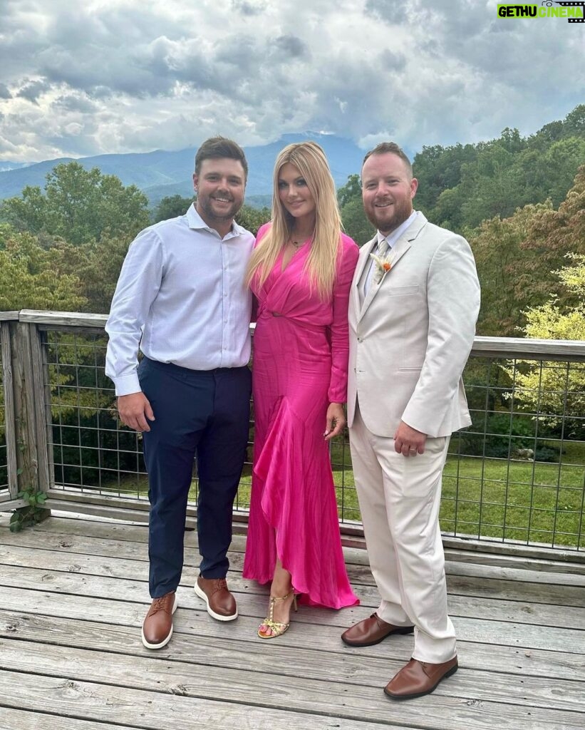 Courtney Hansen Instagram - RJ got married!!!! @roylred has worked with me for 6 years, & I cannot say enough positive things about him. RJ is as genuine, kind & hardworking as they come. And he keeps us laughing! It was so special to be in Tennessee this past weekend to witness him marry his gorgeous love of 10 years. 🤍 Thank you, Kirsti for agreeing to let us monopolize RJ’s schedule during the upcoming months as we shoot Season 2 of Ride Of Your Life!!! @motortrendtv 🥂