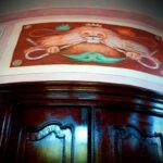 Crispin Glover Instagram - To the left of the previous fresco is the entry to the master wing. Zamek Konarovice Czech Republic