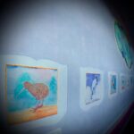Crispin Glover Instagram - Closer on the wall from the previous photo in the foreground is a Kiwi. Zamek Konarovice Czech Republic