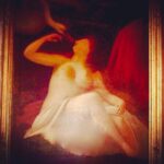 Crispin Glover Instagram - A closer image of the painting that can be seen in the room of the previous photo: "Leda and the Swan." Zamek Konarovice Czech Republic