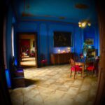 Crispin Glover Instagram - Facing the opposite direction from previous photo turning away from the master bedroom one faces the blue salon in the master apartments. Zamek Konarovice Czech Republic
