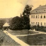 Crispin Glover Instagram – Zamek Konarovice parterre from the year 1866. There are at least 10 people captured in this photograph. It is approximately the same area as the previous photo of  the parterre from a different angle and 150 years earlier. Zamek Konarovice Czech Republic