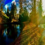 Crispin Glover Instagram - Another outdoor photo before returning inside to continue the tour. In this photo one can see the upper and lower ponds and Zamek Konarovice Czech Republic