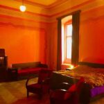 Crispin Glover Instagram - Entering from the door under the fresco of the previous photo is this room with frescos in the west wing. Zamek Konarovice Czech Republic