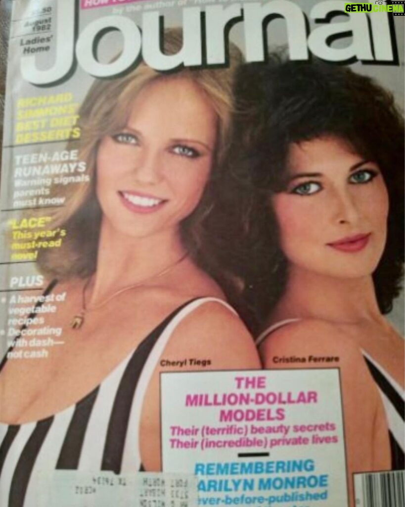 Cristina Ferrare Instagram - Cheryl Tiegs and I on the cover of, “Ladies Home Journal”. She left me a message and I lost her info! Cheryl if you see this DM me so I can get in touch!!! #supermodels #soupermodels #friends #oldfriends #oldfriendships #70supermodels #80supermodels #harpersbazaar #ladieshomejournal #ladieshomejournalmagazine #covergirl #covergirls #fordmodels