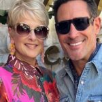 Cristina Ferrare Instagram - Me and my twinzzzzzzzzzz @lawrencezarian @gregoryzarian we enjoyed lunch together @avrabeverlyhills we laughed, cried, and ate way too much, which was outstandingly delicious:) It filled my heart to be with both of them! They call me mom and I don’t take that lightly ❤️we share a rich long history together! Next lunch or dinner I will be preparing the feast for my boys! Yes Im still wearing the same @farmrio blouse I’m obsessed with it, lol! Opa!!! #avrabeverlyhills #greekfood #family #twins #cultgaia #fendisunglasses #oscardelarentajewelry