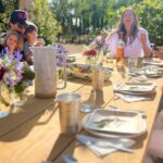 Cristina Ferrare Instagram - We spent the afternoon at our daughters @alextcooks and her fiancé’s @itsnickdrake home with the amazing production team from @movablefeast_tv that Alex hosts for @pbs airing this fall! The food was simply beyond! A great time was had by all as we gathered around the table to enjoy the bounty with family and friends!Thank you to everyone for a spectacular afternoon! @wbgh #moveablefeast #tv #cookingshow #food #love #family