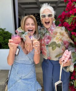 Cristina Ferrare Instagram - I spent the best afternoon with my daughter @alextcooks along with some of my dear and cherished friends. This was an exquisite and heartfelt event with @voguemagazine and hosted by my dear friend mollanderson in her beautiful home. @drjashton chief medical correspondent for ABC News, founder and chef Helene Henderson of @malibufarm and Moll spoke about beauty and balance in your life! It wasn’t hard to find it there as we were surrounded by beauty as far as you could see. The blue ocean, colorful gardens, lavender table settings with fresh flowers, the aroma of the ocean air and warmth of the sun! Thank you Moll for sharing your vision on how to incorporate beauty and balance into our lives! @mollanderson 🤗❤️ #womensfashion #womenempowerment #womensupportingwomen girlfriends #healthandbalance