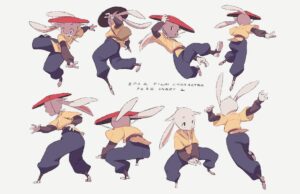 Curie Lu Instagram - Cleaned up some film character sketches for portfolio