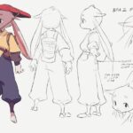 Curie Lu Instagram - Cleaned up some film character sketches for portfolio