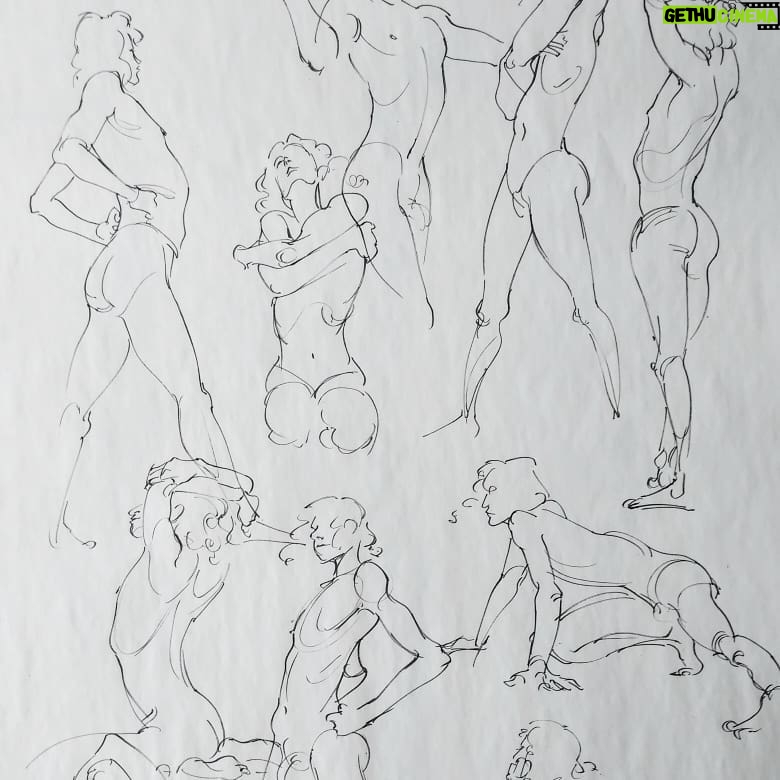 Curie Lu Instagram - Life drawing at calarts spam pt 2 California Institute of the Arts