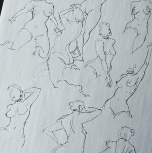 Curie Lu Instagram - end of semester life drawing at calarts-- spam pt1

It was truly a delight to be able to learn and draw with so many amazing artists. I couldn't ask for better classmates. Hope you all have a restful winter break--lets get hyped to work our asses off in spring