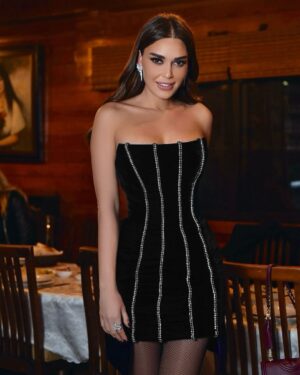 Cyrine Abdel Nour Instagram - From my birthday 🎂 party tonight! Love you all🖤
#cyrineabdelnour