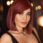 Cyrine Abdel Nour Instagram - مين بحب الشعر الاحمر ؟ #دور_العمر #سيرين_عبدالنور #redhair #cyrineabdelnour Beirut, Lebanon
