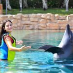 Cyrine Abdel Nour Instagram - كان نهار كتير حلو، تاليا وكريستيانو كتير انبسطو 🐬 شكراً لكل الاشخاص والمدربين يللي خلو هالنهار يكون مميز #دبي #سيرين_عبدالنور @aquaventuredubai @atlantisthepalm #dubai Atlantis, The Palm