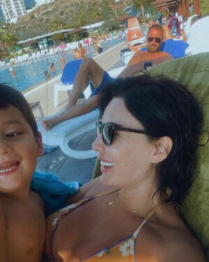 Cyrine Abdel Nour Instagram - Hello #summervibes #myboy #christianorahme #cyrineabdelnour 
#سيرين_عبدالنور