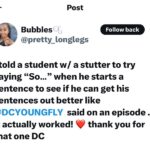 D.C. Young Fly Instagram - People think i be lyin…. I use to stutter so bad that shit use to hurt to talk🤦🏾‍♂️… i dont kno where SO came from but wen it helped me say my sentences all the way before u kno it i wasnt stutterin no mo!!!!!! TRUST ME USE THE SO METHOD !!!! It WORKS