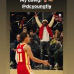 D.C. Young Fly Instagram - Great win tonite @atlhawks !!!! Hangin wit Mr Ray tonite 💪🏾#LoveFamily @traeyoung good game brudda keep puttin on for the City #BasketballTalk #AtlantaMyHome