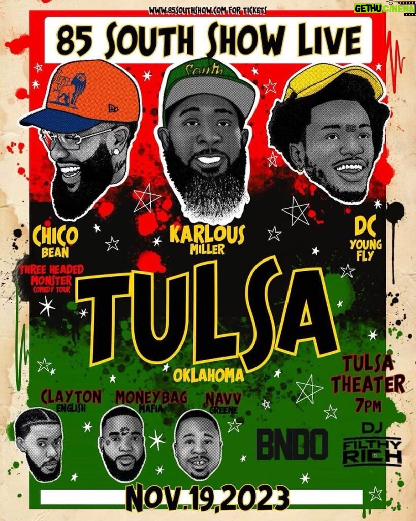D.C. Young Fly Instagram - Tulsa push upppp November 19th the family comin to the city @85southshow