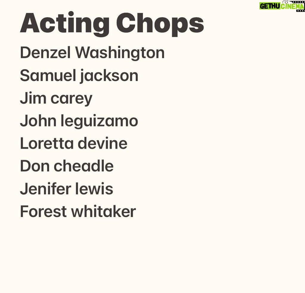 D.C. Young Fly Instagram - Jus a list that i can think of rite now butttt i would love to be challenged in a scene with these actors and actresses !!!!! Especially Ms Devine and Ms Lewis they are 🔥🔥🔥🔥