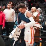 D.C. Young Fly Instagram - Man my dawg @traeyoung gave me the jersey 🔥🔥 my Brudda for life 💪🏾🔥 love seein u prosper foolie 💯 mannn I love the @atlhawks yal Ben puttin on for quite some time 💪🏾 see yal Saturday #TrynaBeSpikeLeeForTheHawks 😂😂
