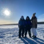 Déborah François Instagram - Derniers baisers glacés depuis l’arctique 🌬️❄️ Et les lumières du nord un soir de nuages… 🌫️